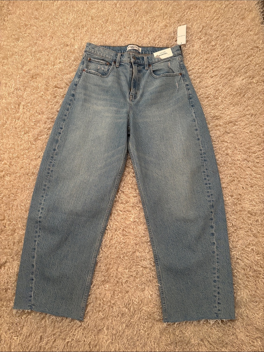 Abercrombie & Fitch high rise barrel jeans - Picture 3 of 5